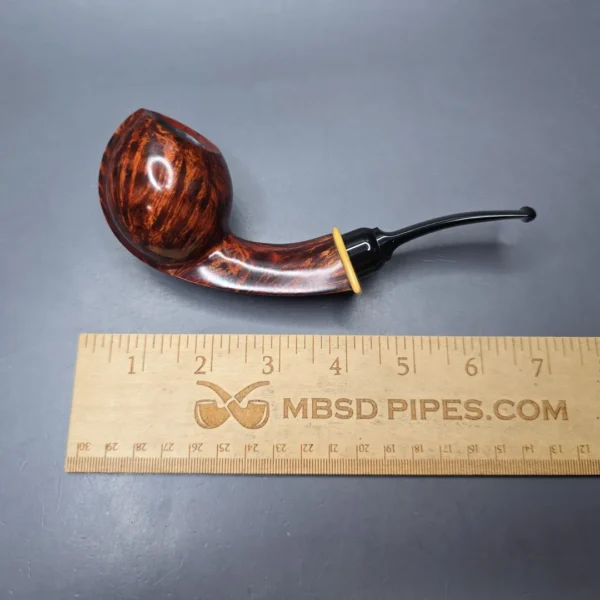 MBSD Briars Modern Masters 2 Smooth Blowfish w/ Boxwood Handmade Briar Pipe, New - Image 13