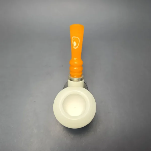 MBSD Meerschaum Smooth Reverse Calabash Block Meerschaum Pipe, New - Image 9