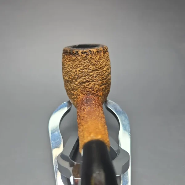 Peterson (c.1970s-80s) Tawny Rusticated Billiard African Block Meerschaum Pipe, Irish Estates - Image 6