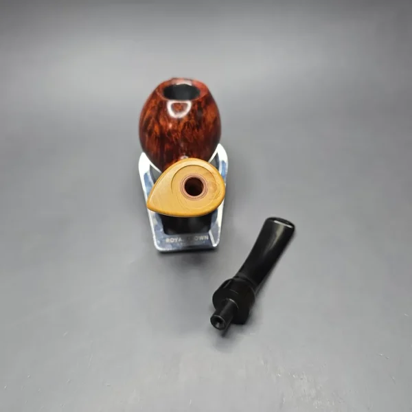 MBSD Briars Modern Masters 2 Smooth Blowfish w/ Boxwood Handmade Briar Pipe, New - Image 15