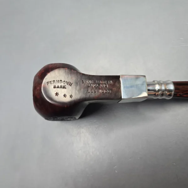 Ferndown Bark 3 Star Partially Rusticated Panel w/ Silver Estate Briar Pipe,English Estates - Image 10