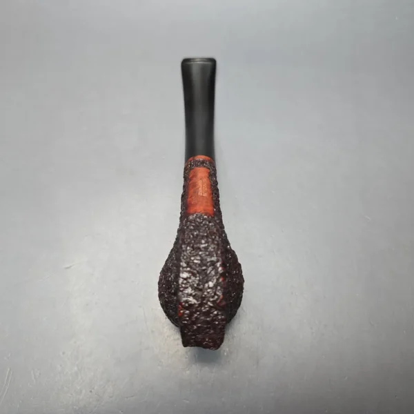 James Upshall (c.1980s) Rusticated "Keel" Bent Billiard Estate Briar Pipe, Unsmoked - Image 10