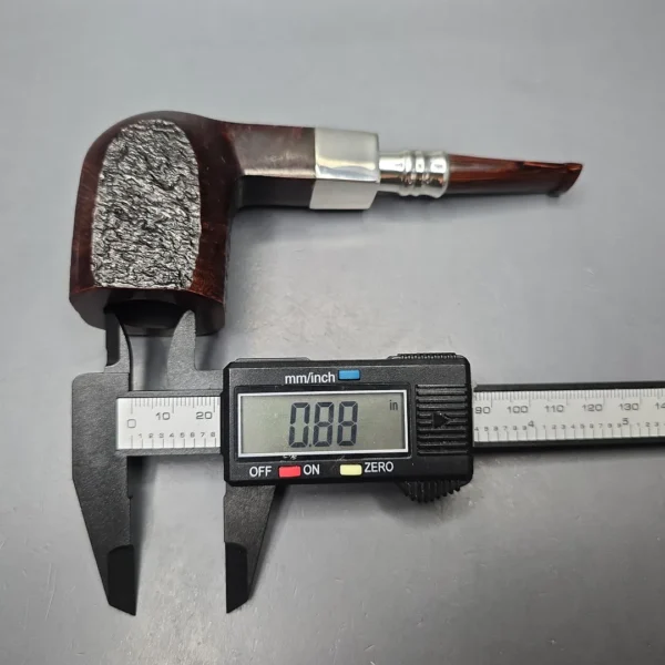 Ferndown Bark 3 Star Partially Rusticated Panel w/ Silver Estate Briar Pipe,English Estates - Image 11