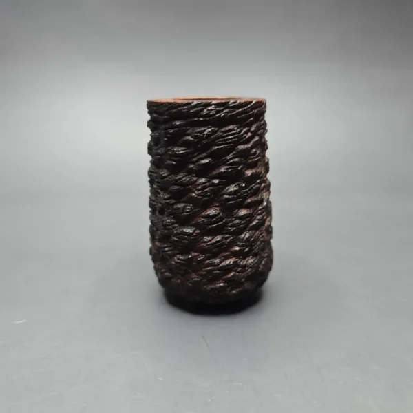 4th Generation (by Ascorti) Forza Grappa 1882 Rusticated Stack Estate Briar Pipe, Unsmoked - Image 3