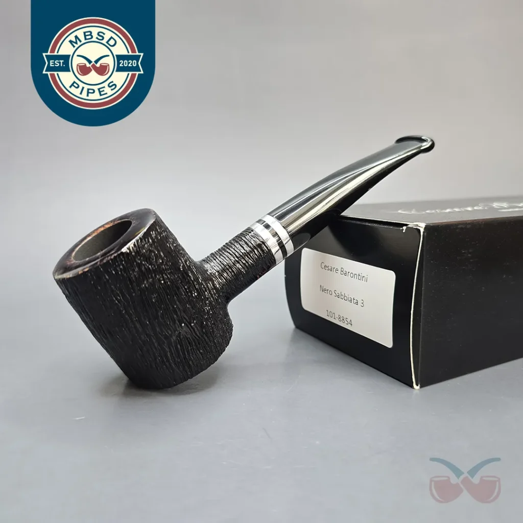 Cesare Barontini Linea 03 Wire Rusticated Poker (9mm) (Unsmoked Estate)