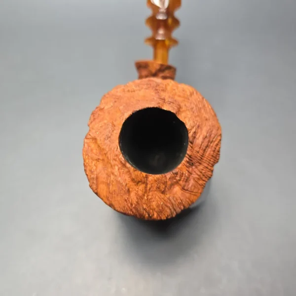 Monte Verdi (Preben Holm) Golden Tan Rusticated Freehand Estate Briar Pipe, Unsmoked - Image 7