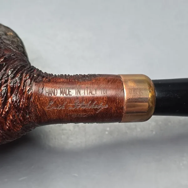4th Generation (by Ascorti) Forza Grappa 1882 Rusticated Stack Estate Briar Pipe, Unsmoked - Image 11