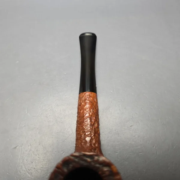 Charatan's Make Reuben Era De Luxe 60 Sandblasted Zulu Estate Briar Pipe, English Estates - Image 6