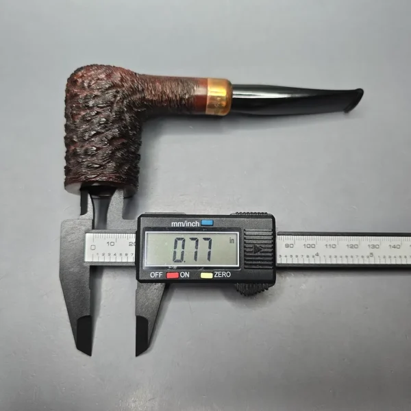 4th Generation (by Ascorti) Forza Grappa 1882 Rusticated Stack Estate Briar Pipe, Unsmoked - Image 13