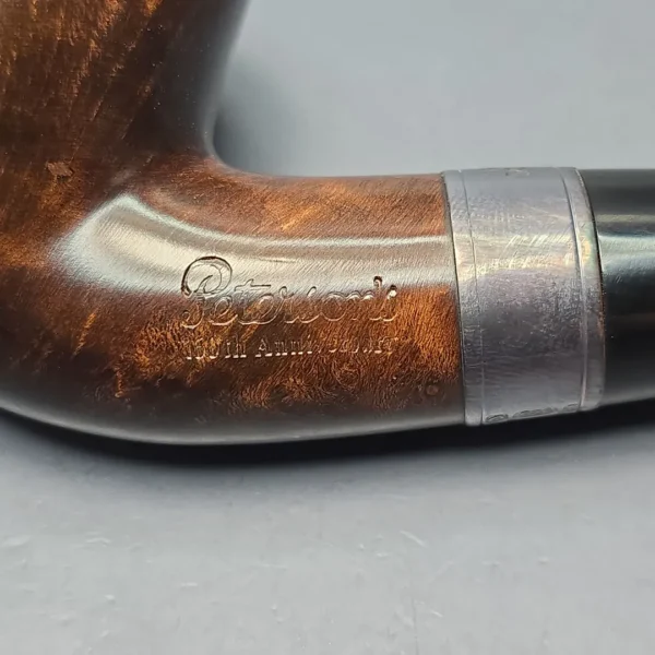 Peterson 160th Anniversary Pat. B Dark Smooth Bent Billiard Briar Pipe, New - Image 12