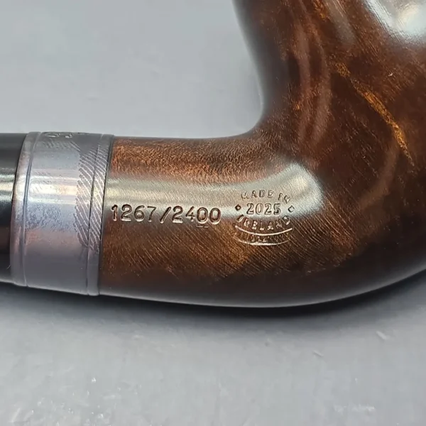 Peterson 160th Anniversary Pat. B Dark Smooth Bent Billiard Briar Pipe, New - Image 13