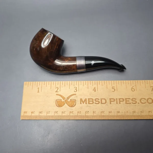 Peterson 160th Anniversary Pat. B Dark Smooth Bent Billiard Briar Pipe, New - Image 14