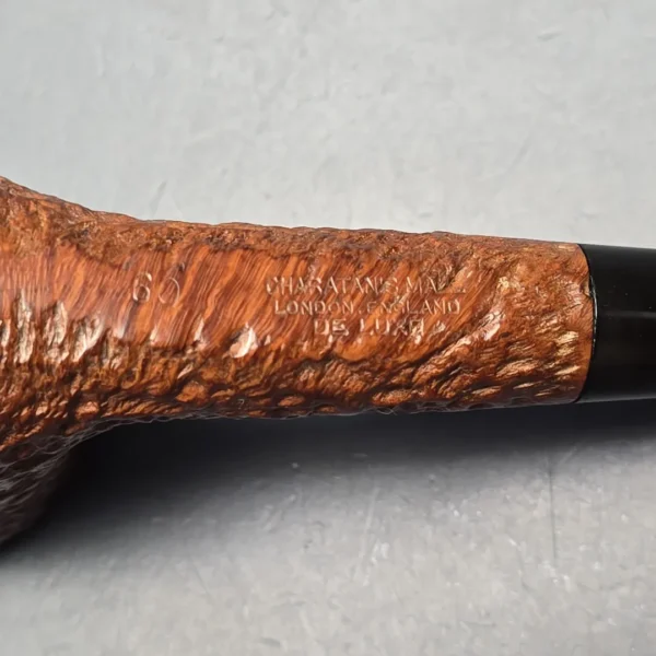 Charatan's Make Reuben Era De Luxe 60 Sandblasted Zulu Estate Briar Pipe, English Estates - Image 11