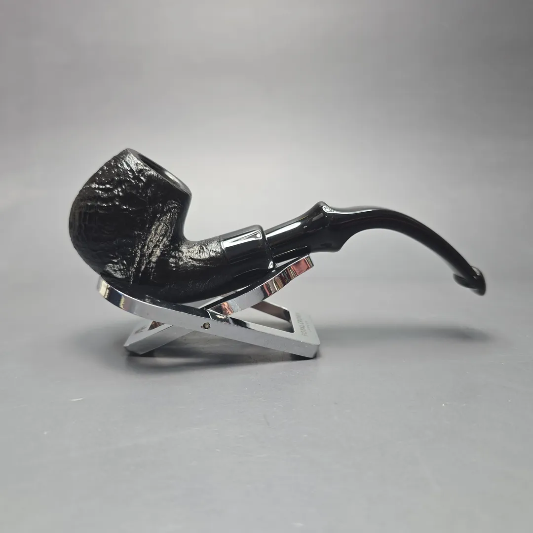 Peterson 2025 Halloween Pipe 317 Sandblasted Bent Billiard Briar Pipe, New - Image 2