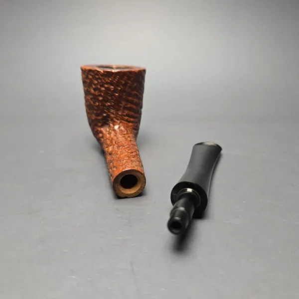 Charatan's Make Reuben Era De Luxe 60 Sandblasted Zulu Estate Briar Pipe, English Estates - Image 14