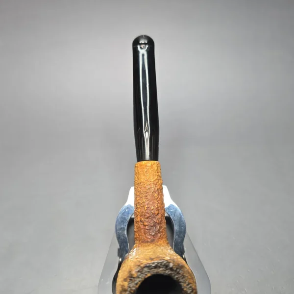 Peterson (c.1970s-80s) Tawny Rusticated Billiard African Block Meerschaum Pipe, Irish Estates - Image 8