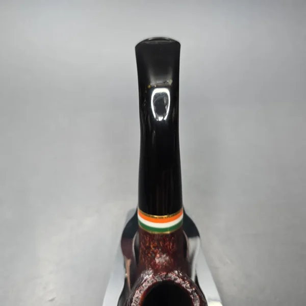 Peterson 2026 St Patrick's Day 230 Sandblasted Bent Billiard Briar Pipe, New - Image 9