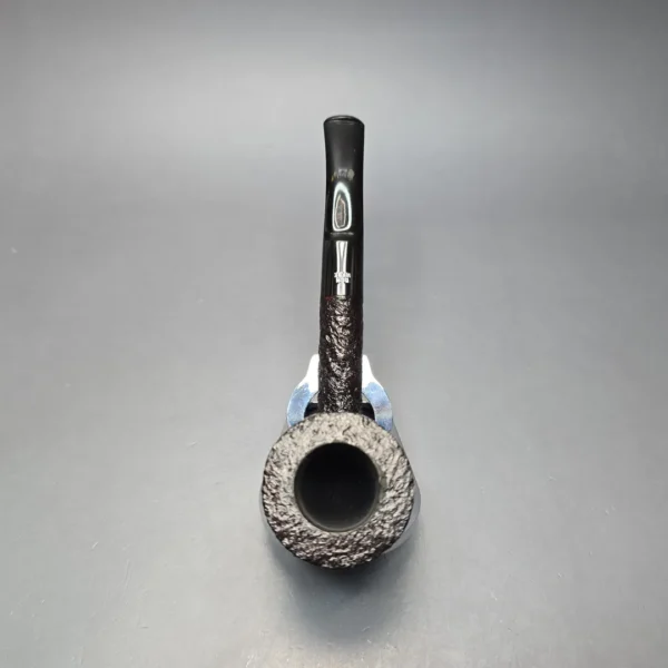 Ben Wade (Peter Wilson) XL Sandblasted Stack Dublin Estate Briar Pipe, Unsmoked - Image 8