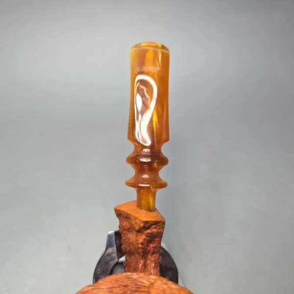 Monte Verdi (Preben Holm) Golden Tan Rusticated Freehand Estate Briar Pipe, Unsmoked - Image 6