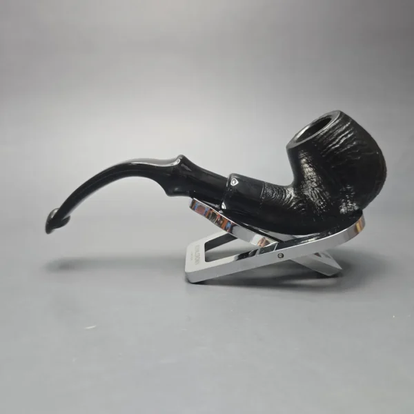 Peterson 2025 Halloween Pipe 317 Sandblasted Bent Billiard Briar Pipe, New - Image 4