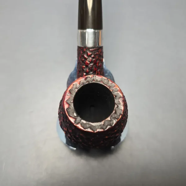 Peterson (2011) Donegal Rocky 68 Rusticated Bent Billiard with Silver (Estate) - Image 7