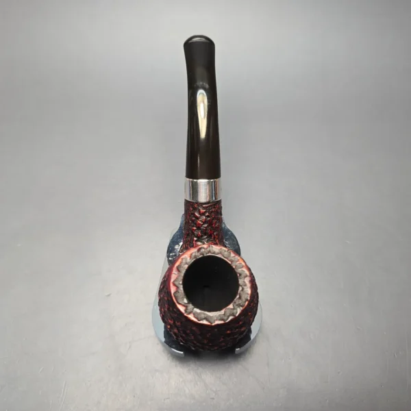 Peterson (2011) Donegal Rocky 68 Rusticated Bent Billiard with Silver (Estate) - Image 9