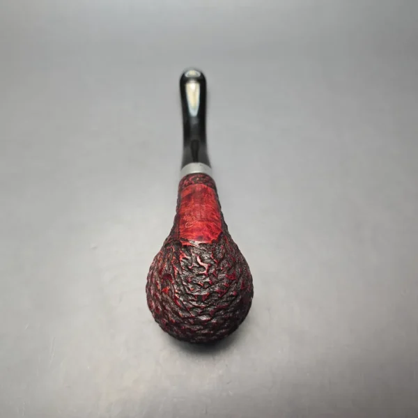 Peterson (2011) Donegal Rocky 68 Rusticated Bent Billiard with Silver (Estate) - Image 10