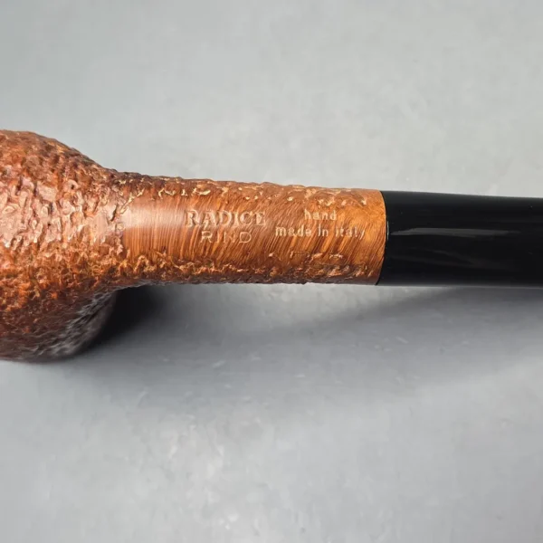 Radice Rind Rusticated Stack Billiard Estate Briar Pipe, Italian Estates - Image 11