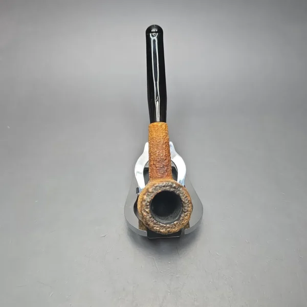 Peterson (c.1970s-80s) Tawny Rusticated Billiard African Block Meerschaum Pipe, Irish Estates - Image 9
