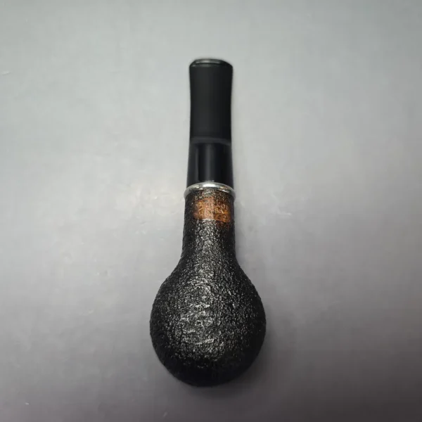 Buckeye Hand Made Sandblasted Pot w/ Nickel, Briar Pipe, New - Image 9