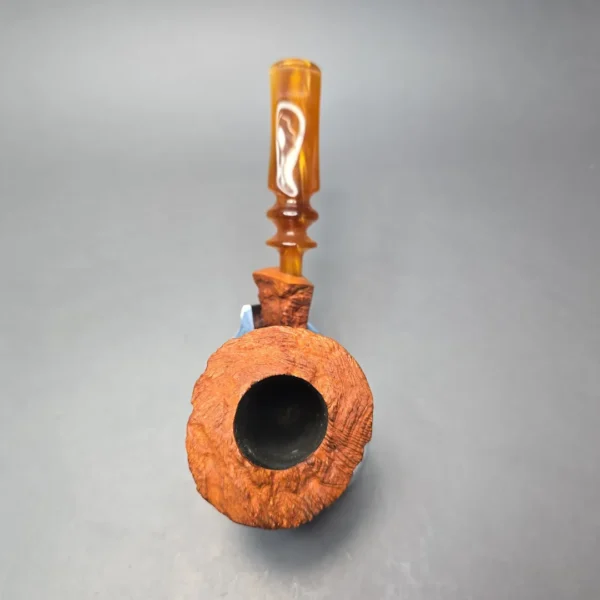 Monte Verdi (Preben Holm) Golden Tan Rusticated Freehand Estate Briar Pipe, Unsmoked - Image 8