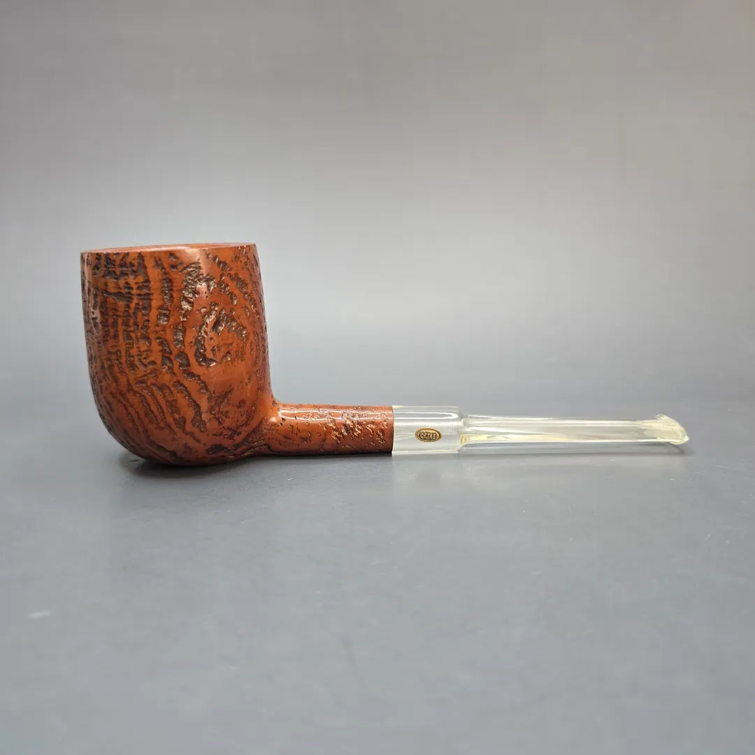 GBD Pre-1980s Granitan Colossus 9662 Sandblasted Billiard w/ Perspex Estate Briar Pipe, Unsmoked - Image 2