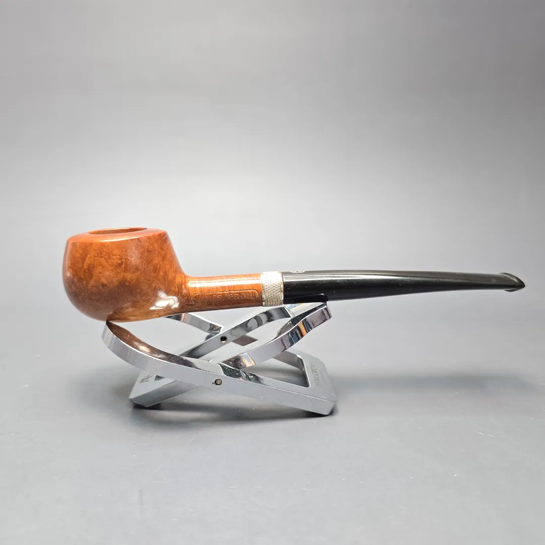 James Upshall P Grade Group 3 Smooth Prince w/ Silver Estate Briar Pipe, Unsmoked - Image 2