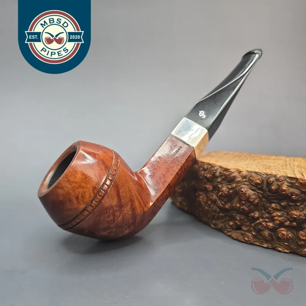 Peterson (1990) Sherlock Holmes Smooth Bulldog with Silver (Estate)