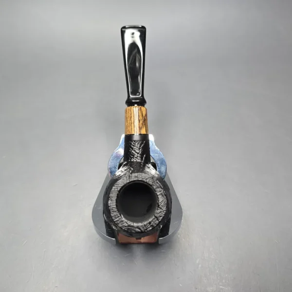 MBSD Briars by Piero Vitale Black Sandblasted Author with Olivewood (New) - Image 9