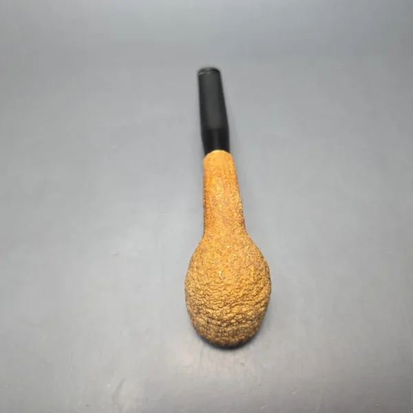 Peterson (c.1970s-80s) Tawny Rusticated Billiard African Block Meerschaum Pipe, Irish Estates - Image 10