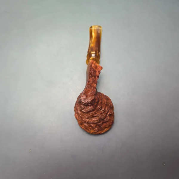 Monte Verdi (Preben Holm) Golden Tan Rusticated Freehand Estate Briar Pipe, Unsmoked - Image 9