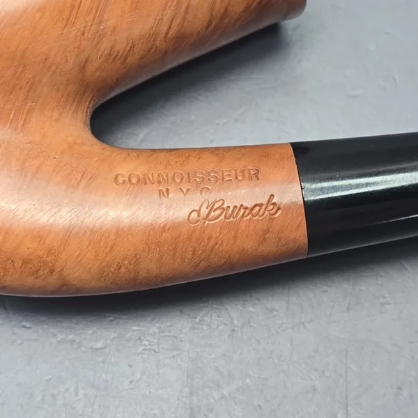 Ed Burak Connoisseur Smooth Saxophone Sitter Estate Briar Pipe, Unsmoked - Image 10