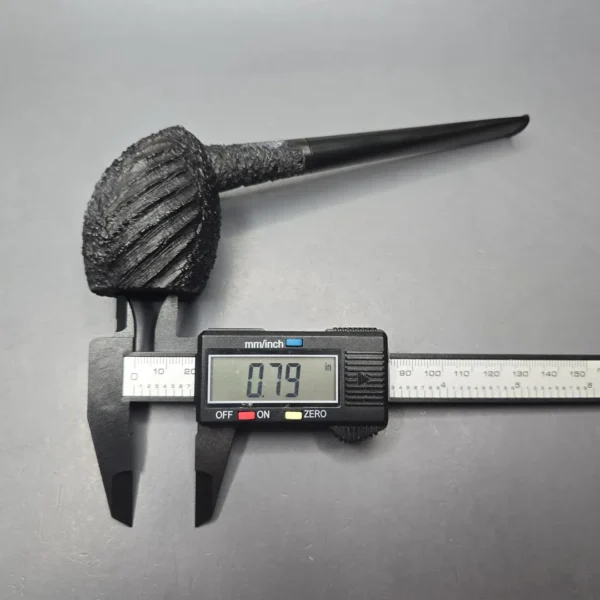 Pipe Tristan Ammonite Rusticated "Osric" Cutty Estate Briar Pipe, French Estates - Image 13