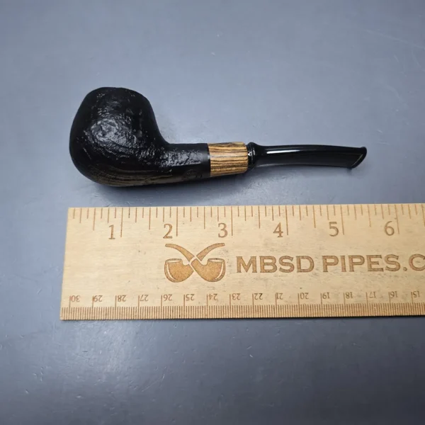 MBSD Briars by Piero Vitale Black Sandblasted Author with Olivewood (New) - Image 12