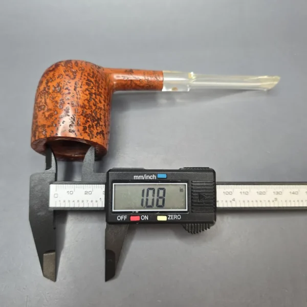 GBD Pre-1980s Granitan Colossus 9662 Sandblasted Billiard w/ Perspex Estate Briar Pipe, Unsmoked - Image 13
