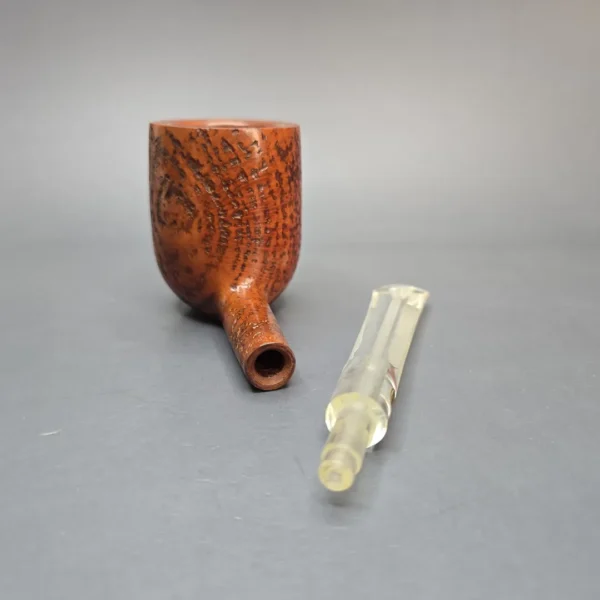 GBD Pre-1980s Granitan Colossus 9662 Sandblasted Billiard w/ Perspex Estate Briar Pipe, Unsmoked - Image 14