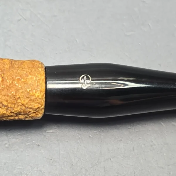 Peterson (c.1970s-80s) Tawny Rusticated Billiard African Block Meerschaum Pipe, Irish Estates - Image 11