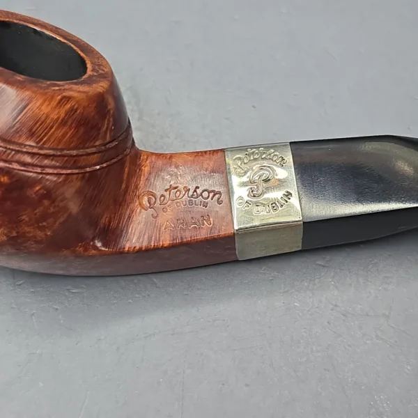 Peterson Aran Nickel Mounted 80s Smooth Bulldog Estate Briar Pipe, Irish Estates - Image 11