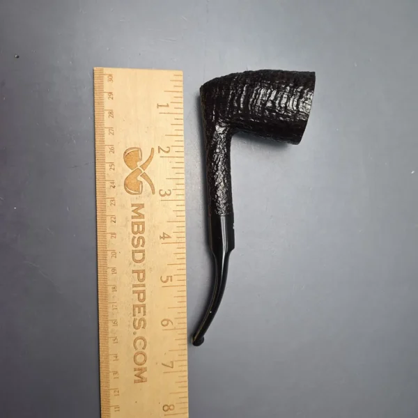 Ben Wade (Peter Wilson) XL Sandblasted Stack Dublin Estate Briar Pipe, Unsmoked - Image 12