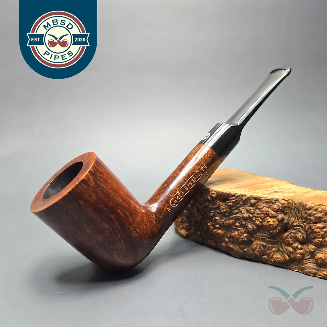 James Upshall A Grade Group 6 Smooth Stack Dublin Estate Briar Pipe, Unsmoked
