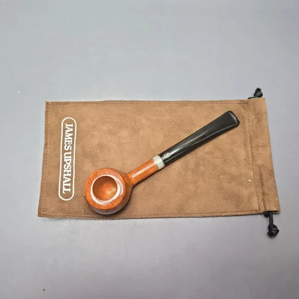 James Upshall P Grade Group 3 Smooth Prince w/ Silver Estate Briar Pipe, Unsmoked - Image 15
