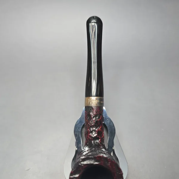 Peterson Cobble 120 Rusticated & Sandblasted Dublin w/ Silver Briar Pipe, New - Image 8