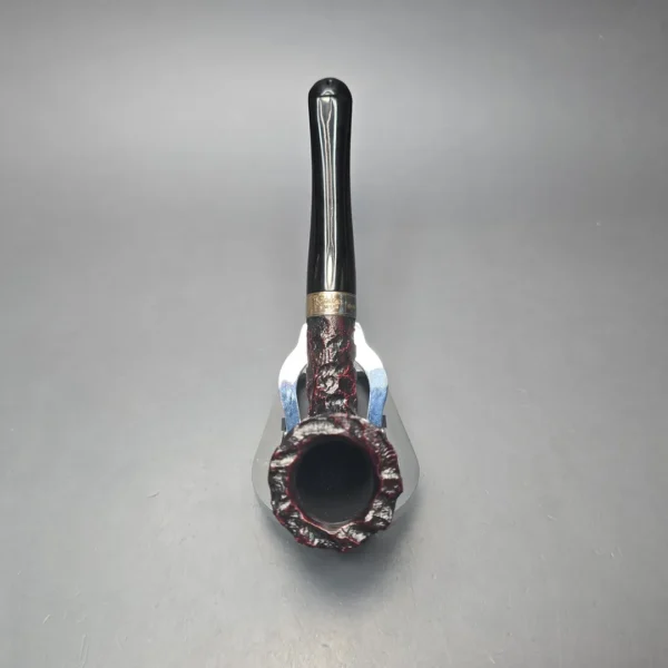 Peterson Cobble 120 Rusticated & Sandblasted Dublin w/ Silver Briar Pipe, New - Image 9