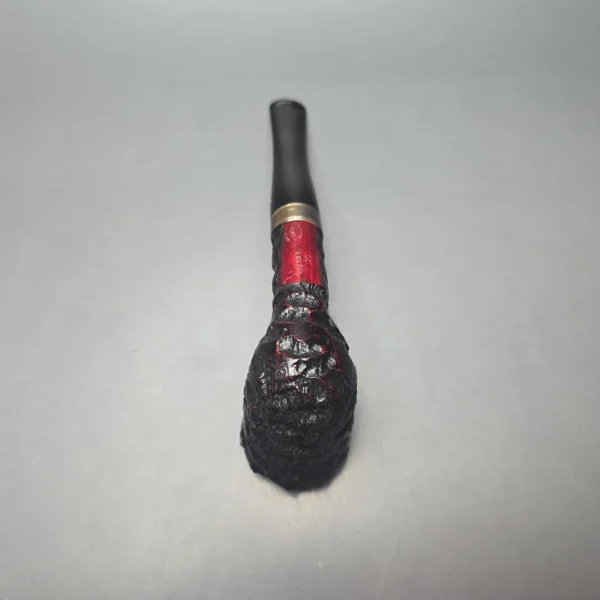 Peterson Cobble 120 Rusticated & Sandblasted Dublin w/ Silver Briar Pipe, New - Image 10
